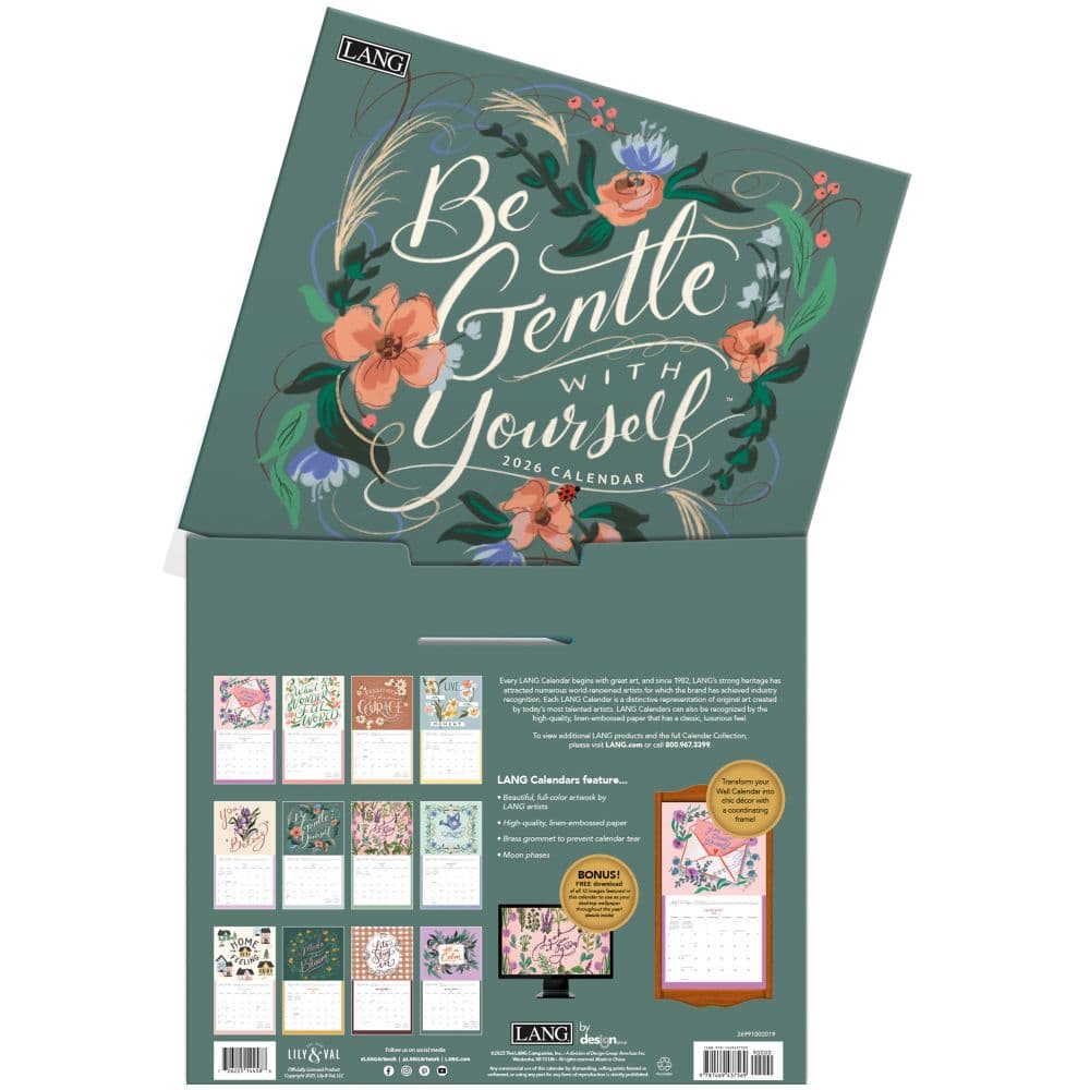 Be Gentle with Yourself 2026 Wall Calendar_ALT3