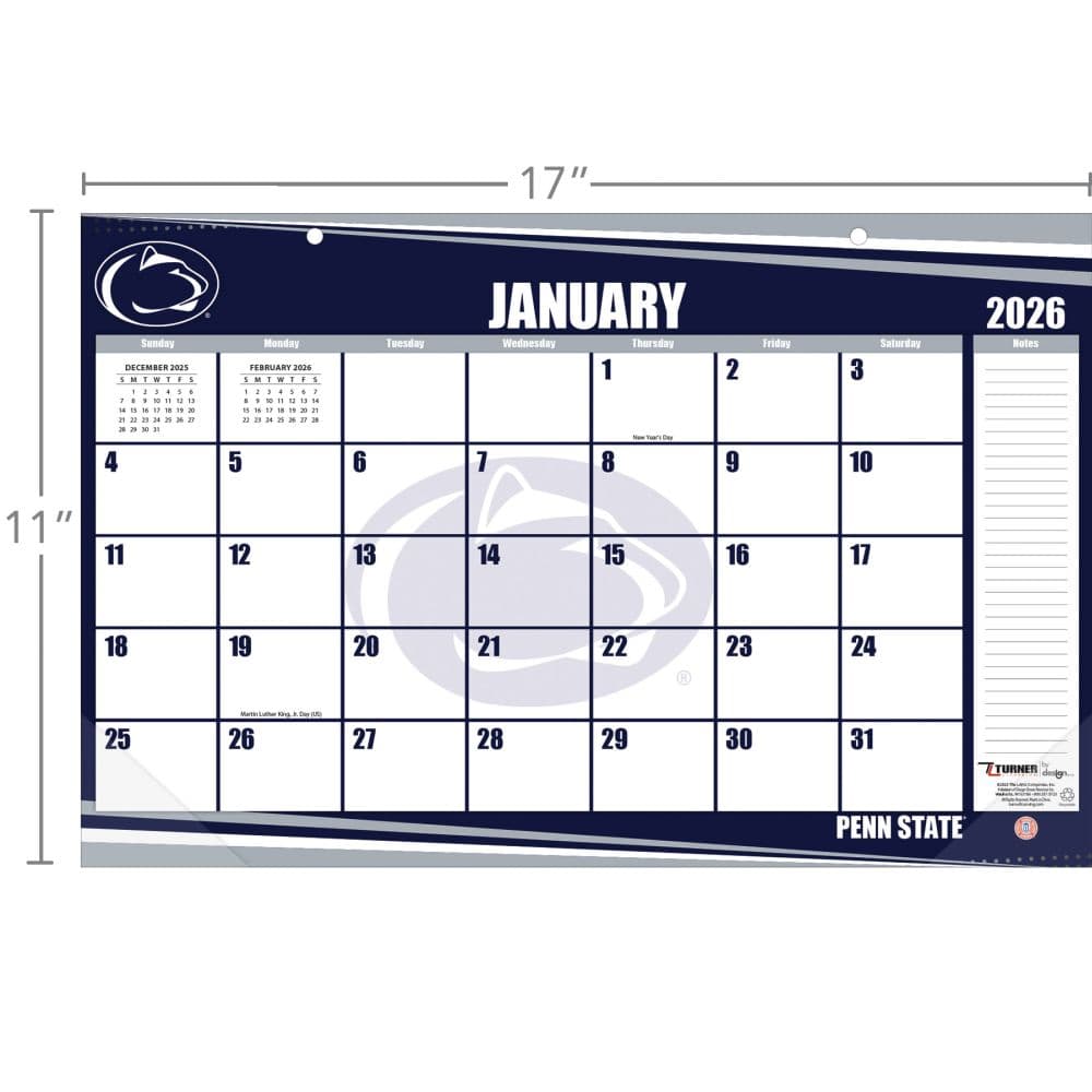 Penn State Nittany Lions 2026 Desk Pad Fourth Alternate Image