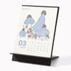 image Mushroom Letter Press 2026 Desk Calendar Third Alternate Image