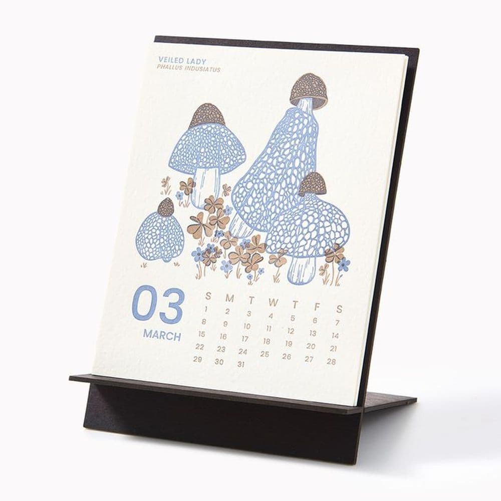 Mushroom Letter Press 2026 Desk Calendar Third Alternate Image