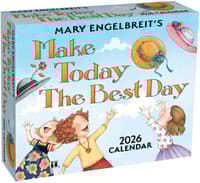 image Mary Engelbreit 2026 Desk Calendar Front of Box