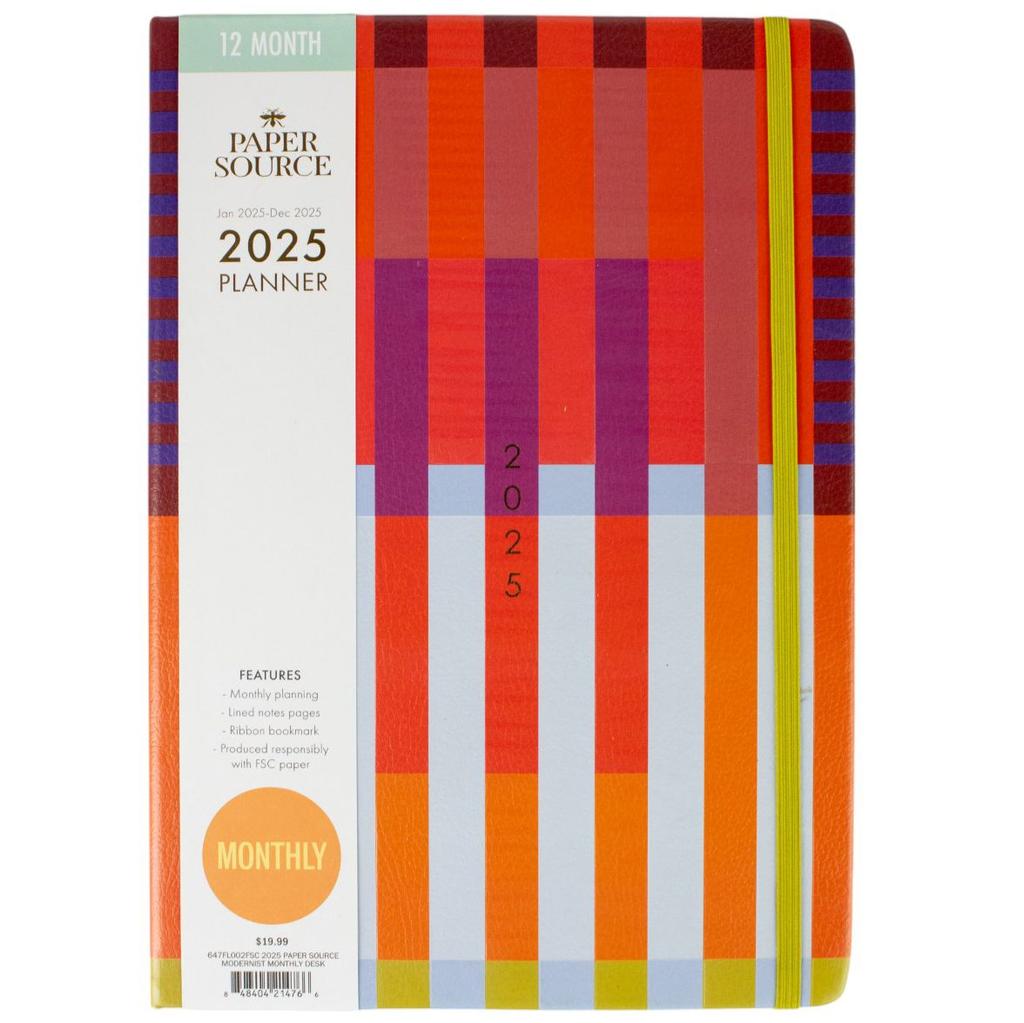 Modernist Monthly 2025 Planner Main Product Image