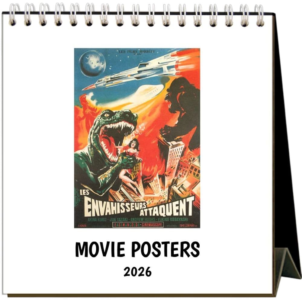Movie Posters 2026 Easel Desk Calendar Main Product Image