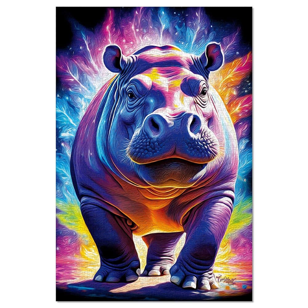Lococo Glam Hippo 1000 Piece Puzzle First Alternate Image