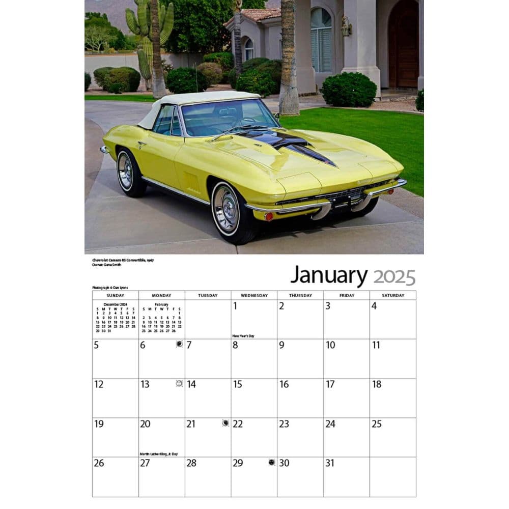 Classic Corvettes 2025 Wall Calendar Second Alternate Image width=&quot;1000&quot; height=&quot;1000&quot;