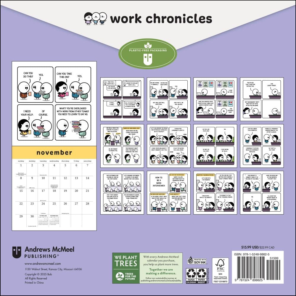 Work Chronicles 2026 Wall Calendar First Alternate Image