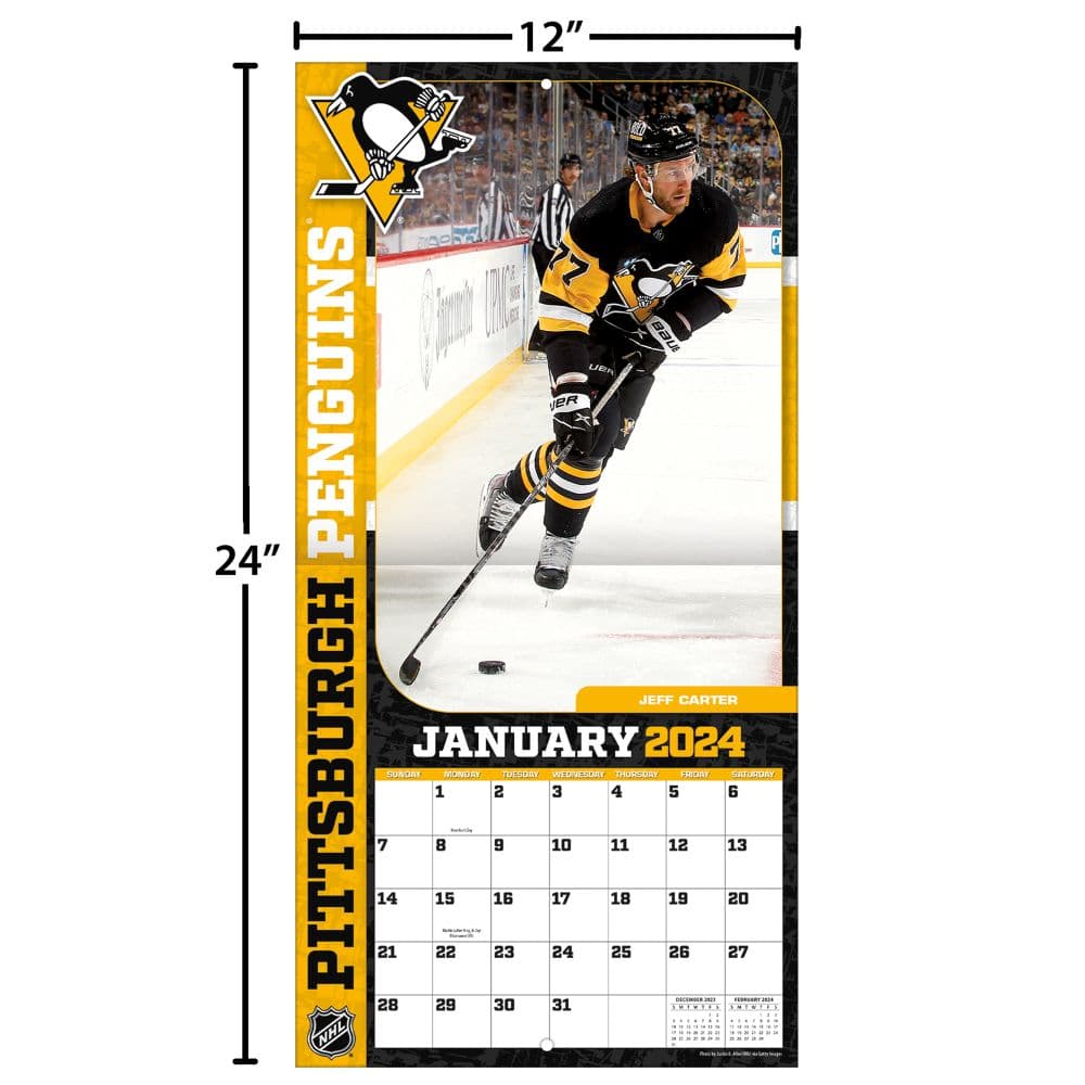 NHL Pittsburgh Penguins 2024 Wall Calendar Fifth Alternate Image width=&quot;1000&quot; height=&quot;1000&quot;