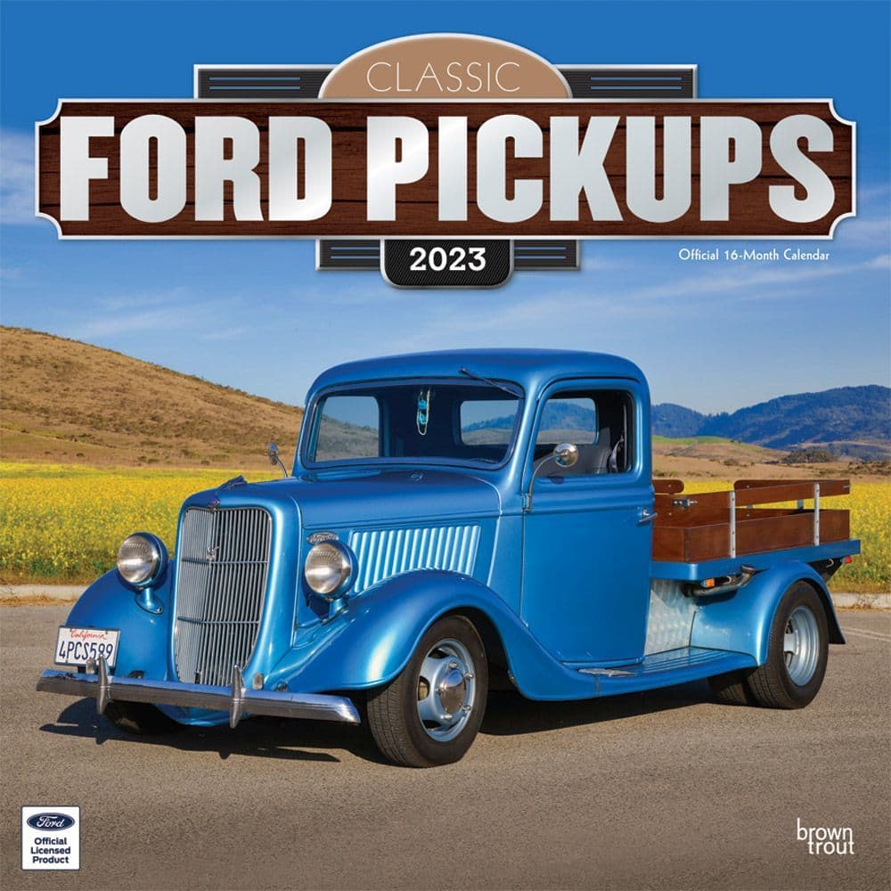 Classic Ford Pickups 2023 Wall Calendar