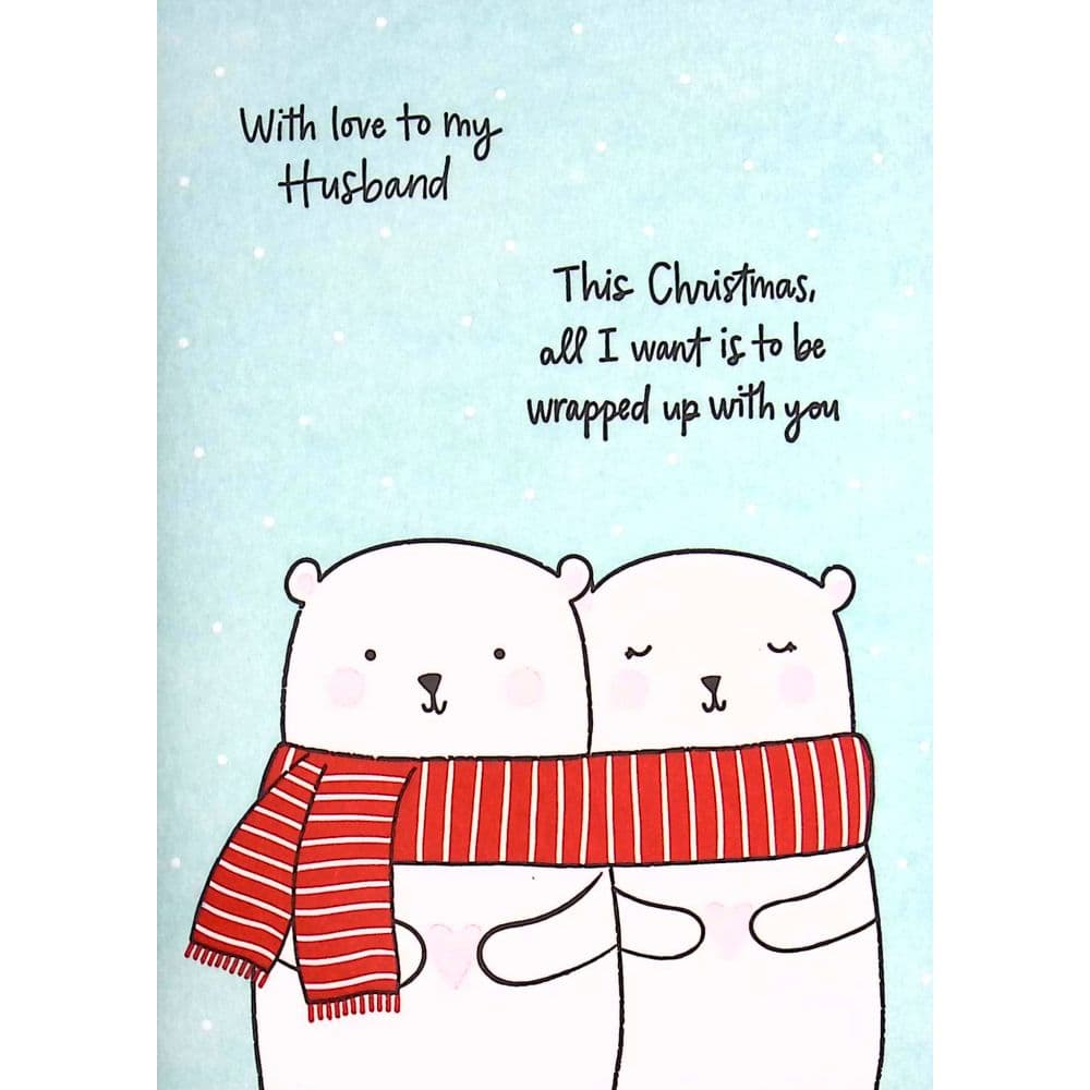 Two Cute Bears Christmas Card First Alternate Image