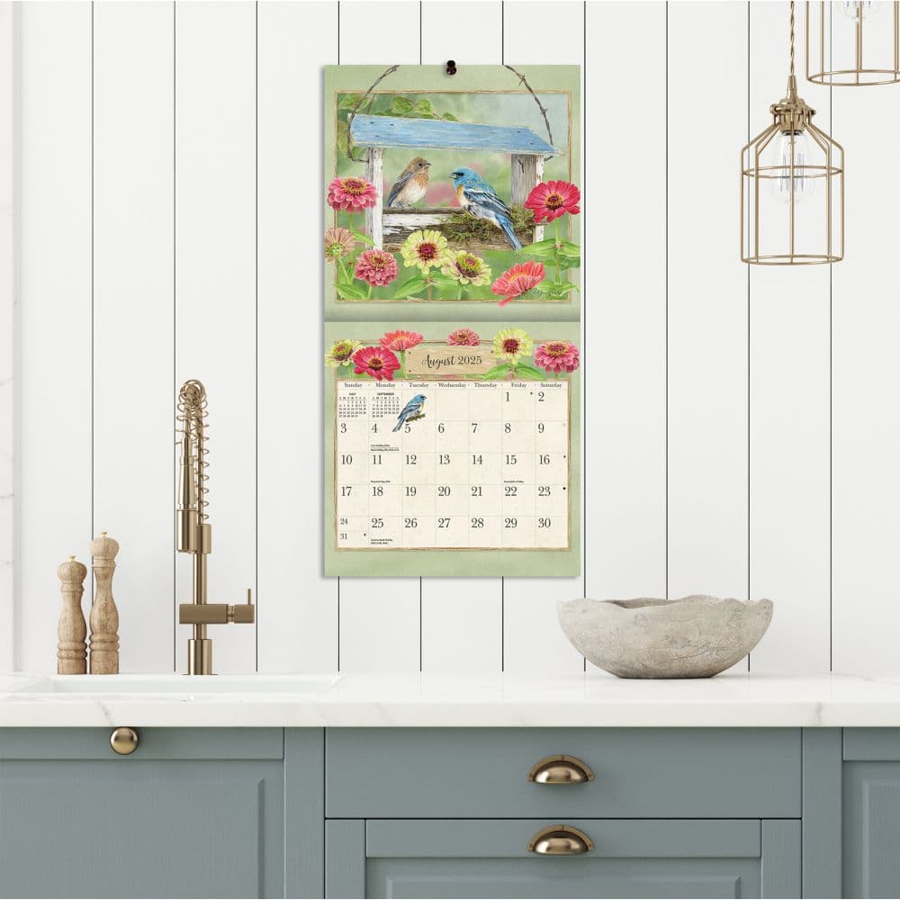 Birds in the Garden by Jane Shasky 2025 Mini Wall Calendar Fourth Alternate Image