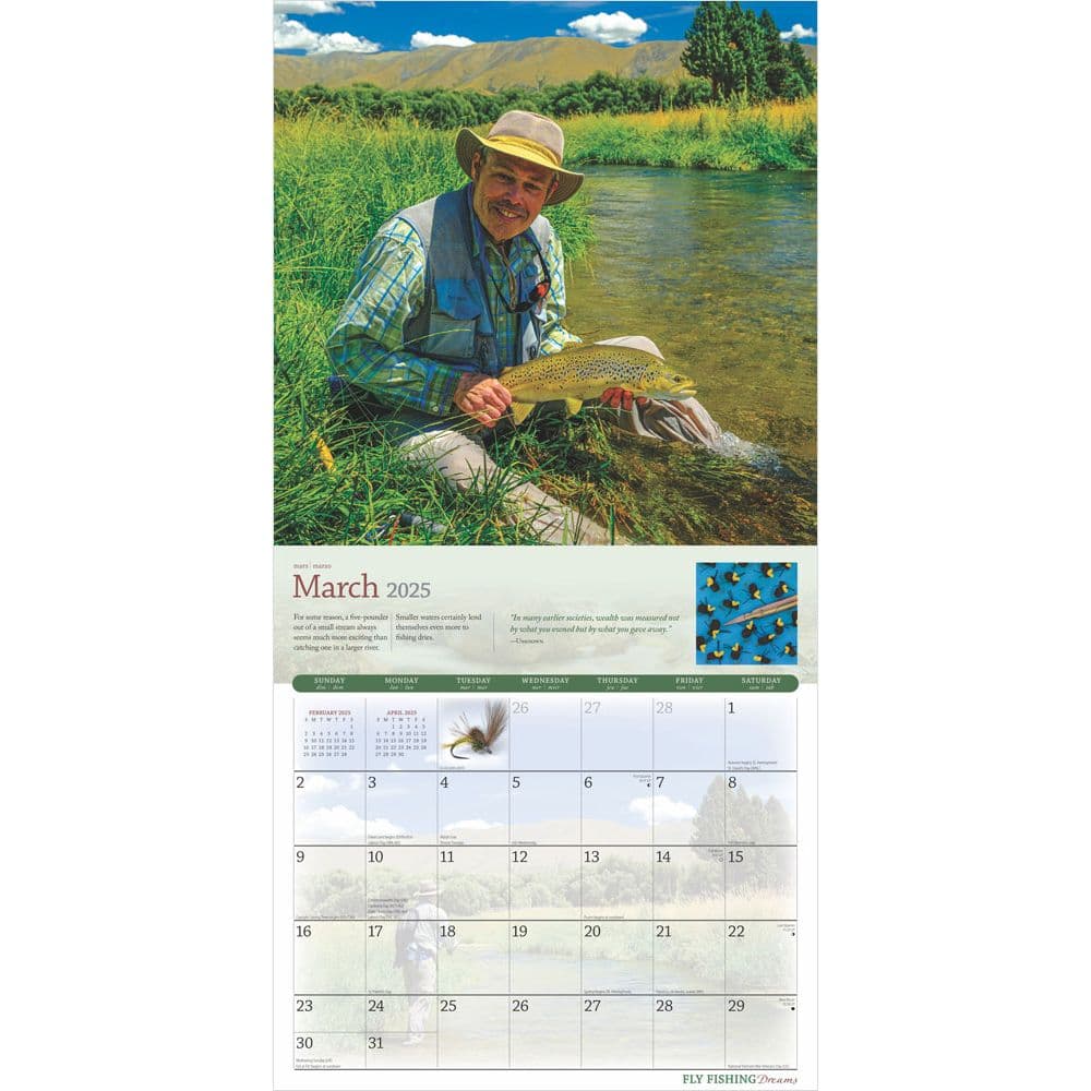 Fly Fishing Dreams 2025 Wall Calendar Second Alternate Image