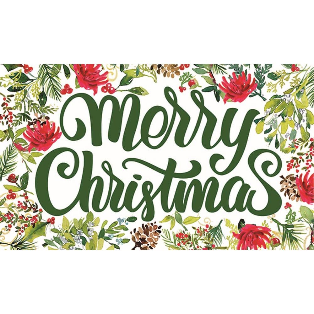 Christmas Greens Large Doormat