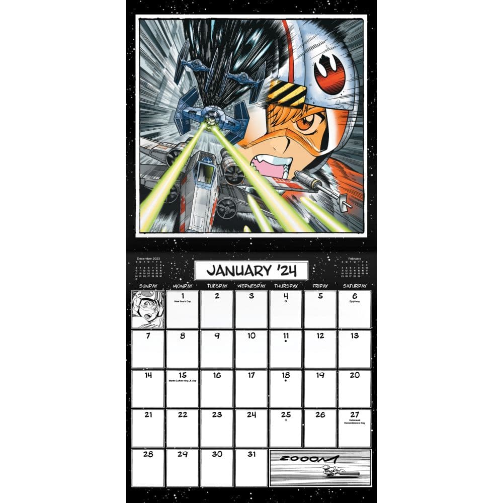 Star Wars Manga Madness 2024 Wall Calendar Second Alternate Image width=&quot;1000&quot; height=&quot;1000&quot;
