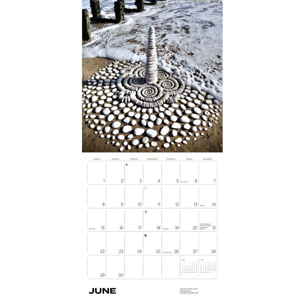 Fleeting Forms Land Art 2025 Wall Calendar Second Alternate Image width="1000" height="1000"