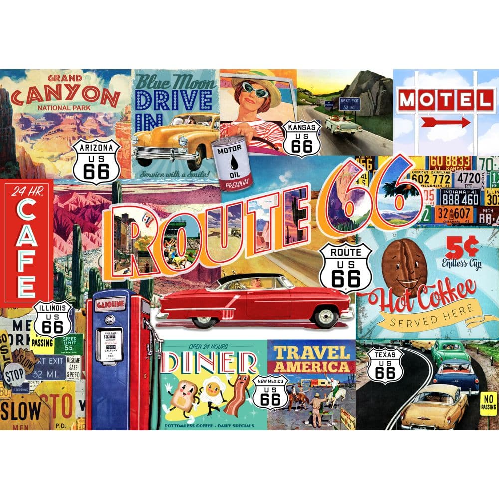 Route 66 1000 Piece Puzzle First Alternate Image
