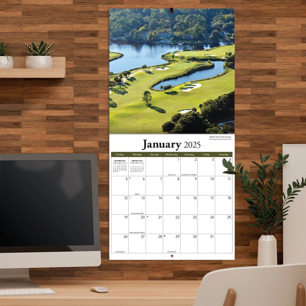 Golf Courses Photo 2025 Wall Calendar Fourth Alternate Image width="1000" height="1000"