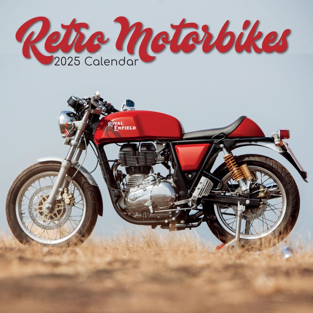 Retro Motorbikes 2025 Wall Calendar Main Product Image width=&quot;1000&quot; height=&quot;1000&quot;
