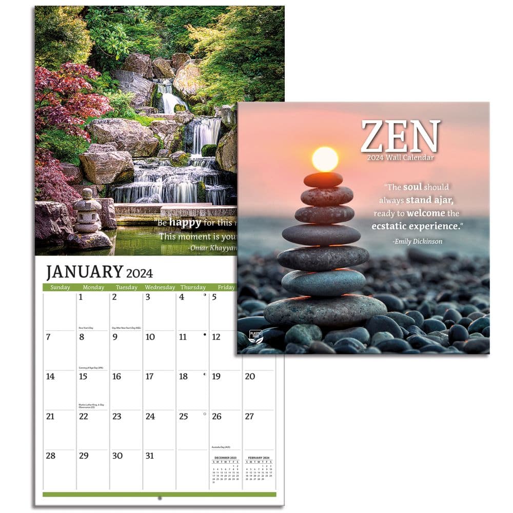 Zen Photo 2024 Mini Wall Calendar