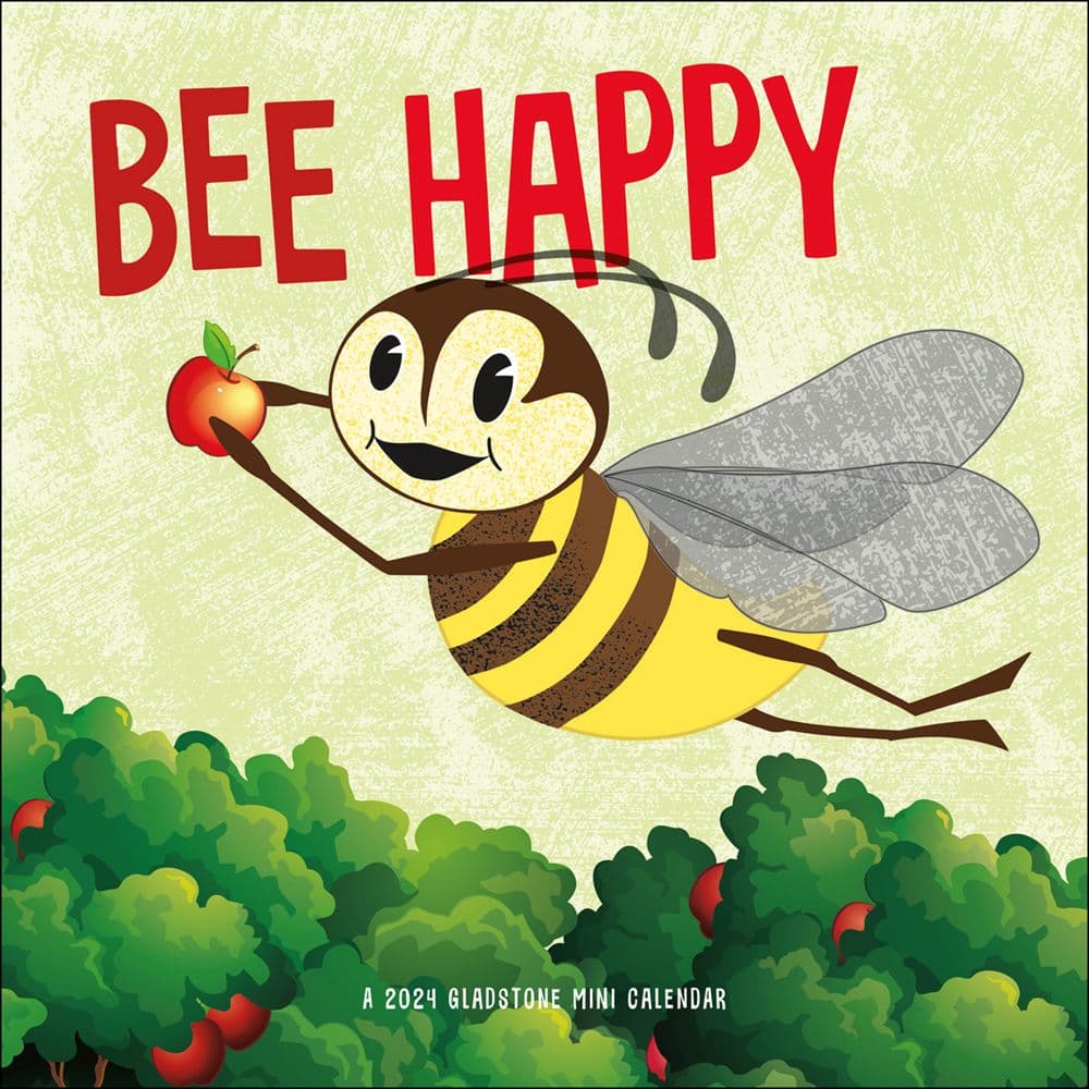 Gladstone Media, Bee Happy Mini Wall Calendar