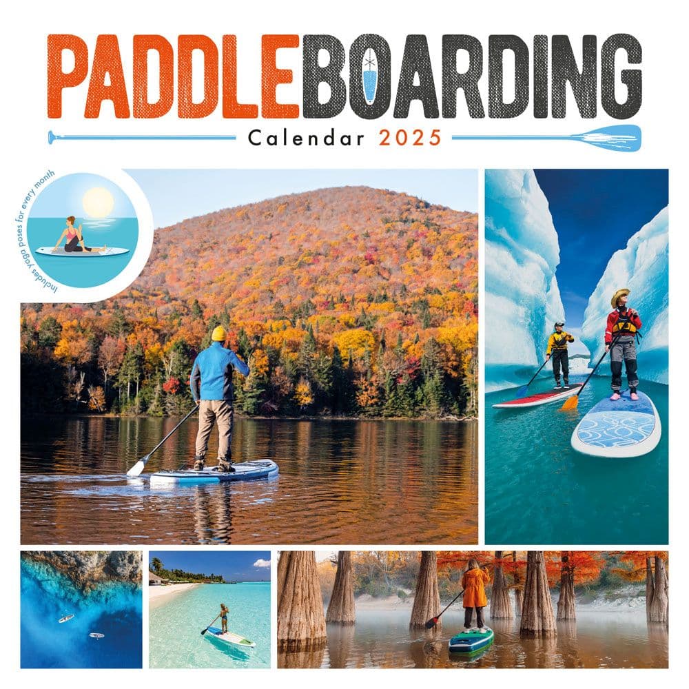 Paddleboarding 2025 Wall Calendar Main Image