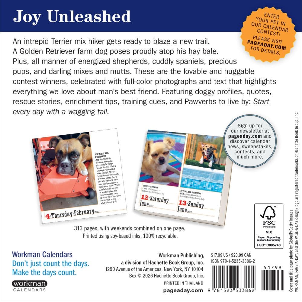 365 Dogs 2027 Page-A-Day Desk Calendar First Alternate Image