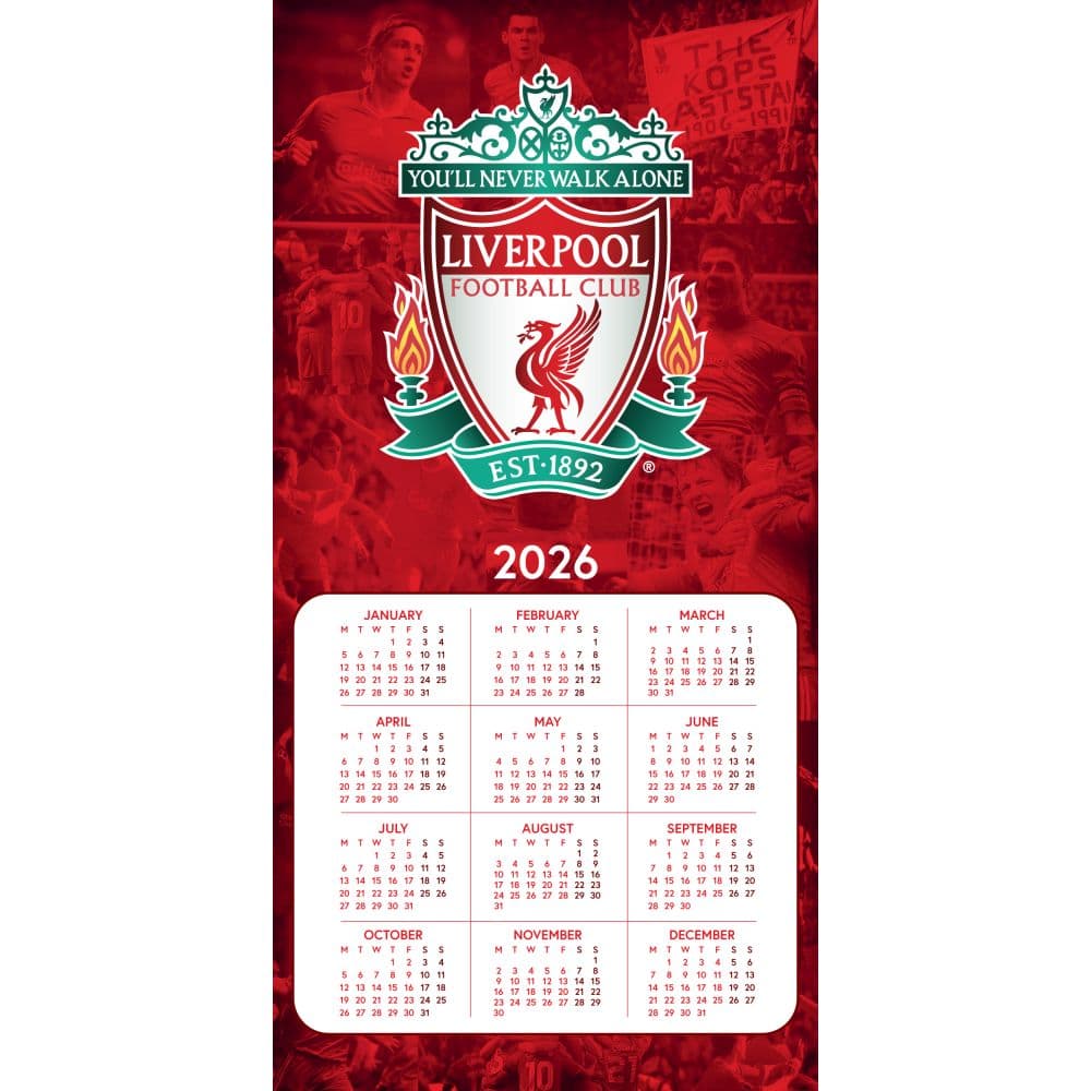 Liverpool Legends 2026 Wall Calendar Third Alternate Image