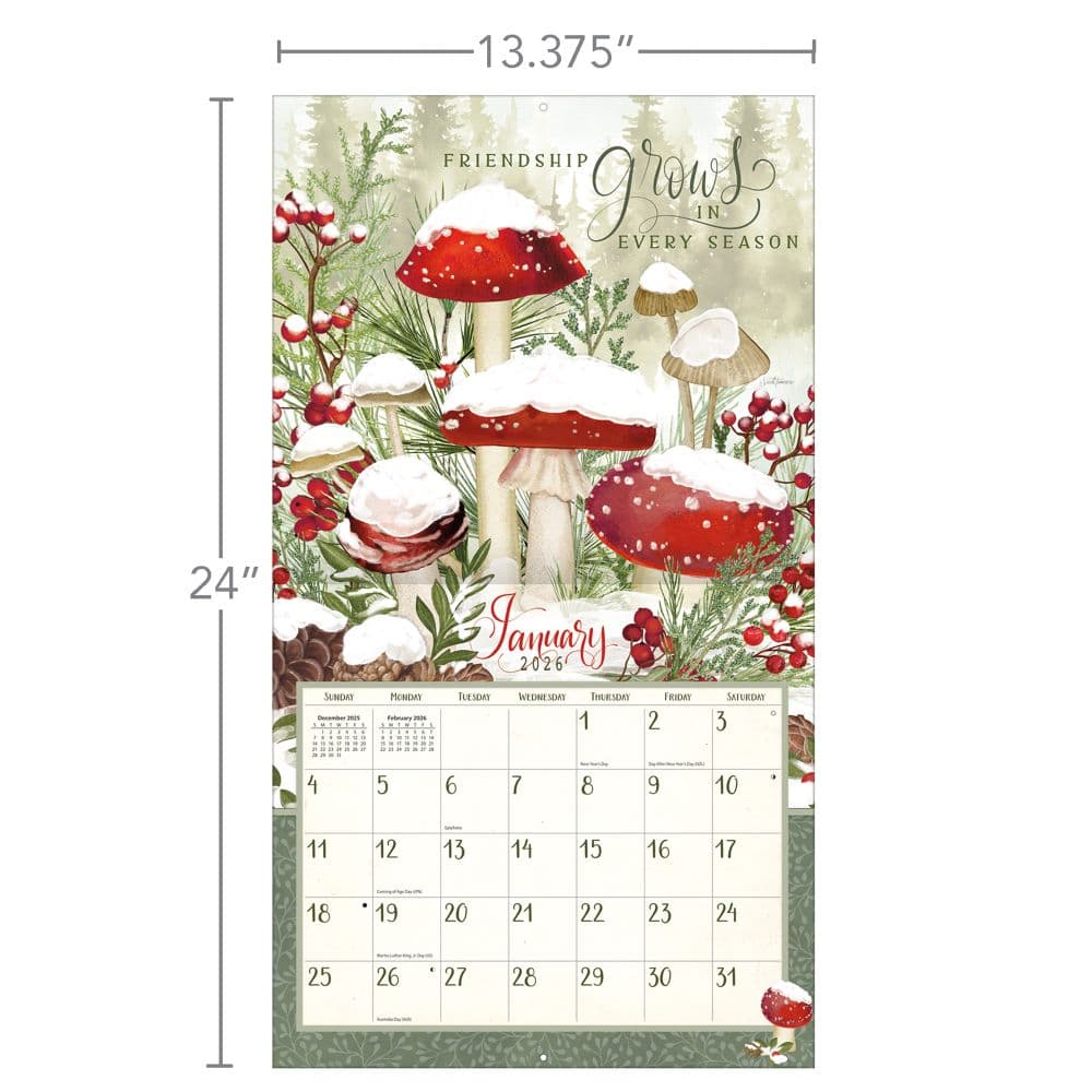 Abundant Friendship 2026 Wall Calendar by Nicole Tamarin_ALT6