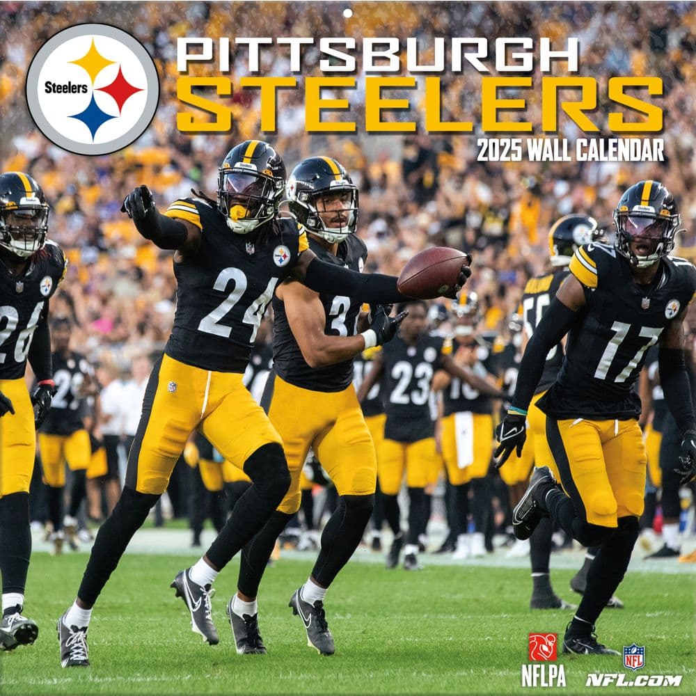 NFL Pittsburgh Steelers 2025 Wall Calendar