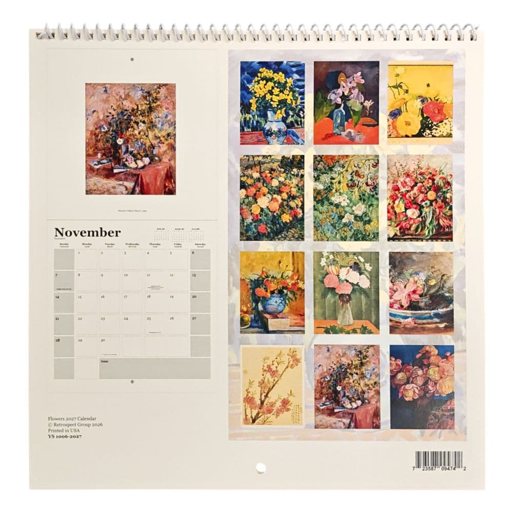Flowers Square 2027 Wall Calendar First Alternate Image