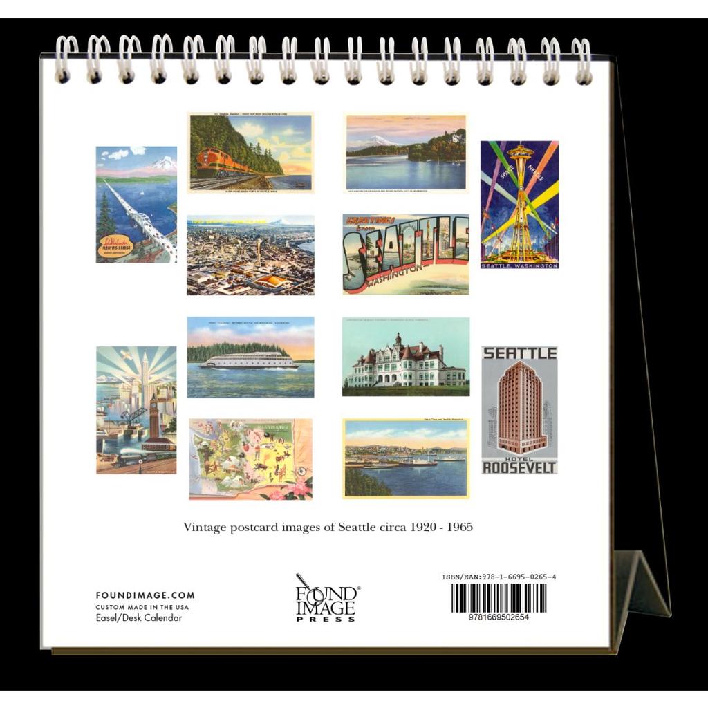 Seattle Nostalgic 2024 Easel Desk Calendar First Alternate Image width=&quot;1000&quot; height=&quot;1000&quot;