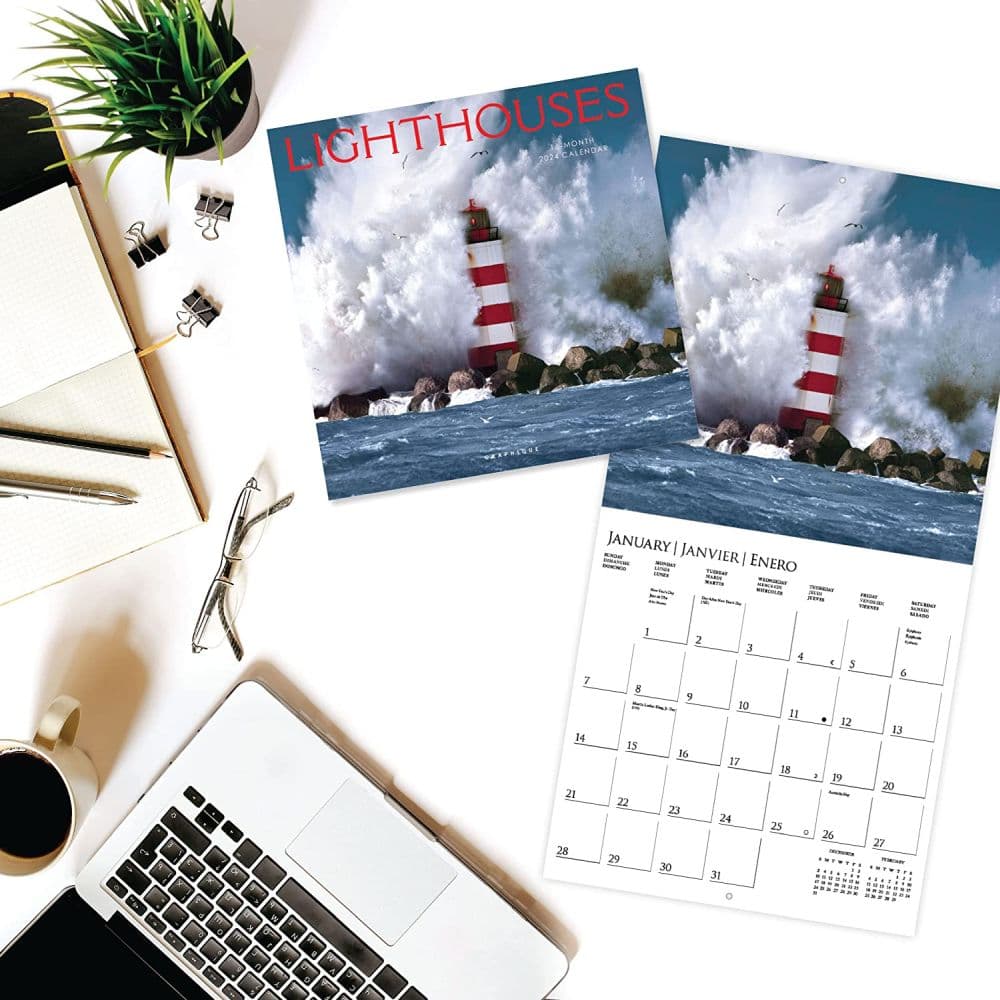Lighthouses 2024 Wall Calendar Second Alternate Image width=&quot;1000&quot; height=&quot;1000&quot;