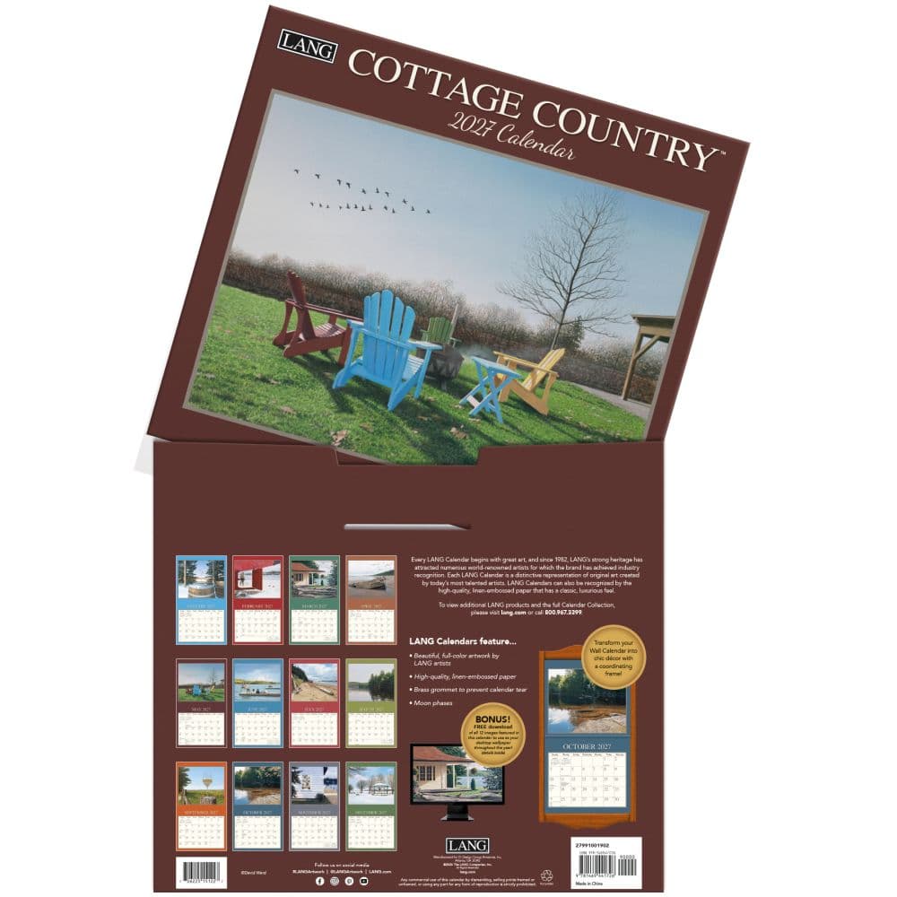 Cottage Country 2027 Wall Calendar by David Ward Fourth Alternate Image