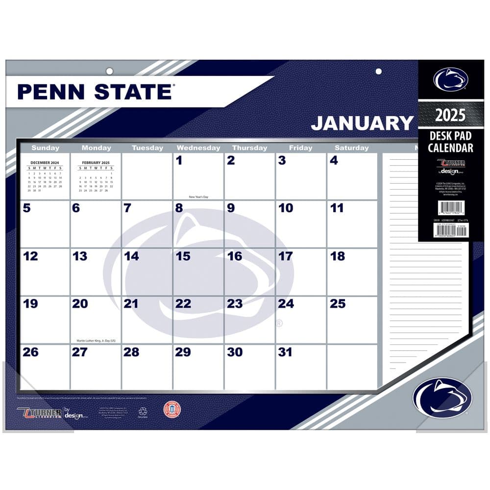 COL Penn State Nittany Lions 2025 Desk Pad Main Image