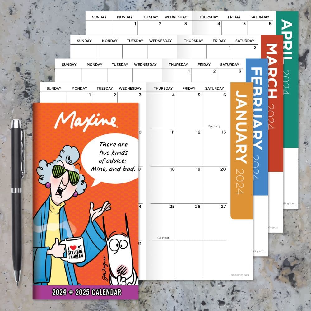 Maxine 2 Year 2024 Pocket Planner