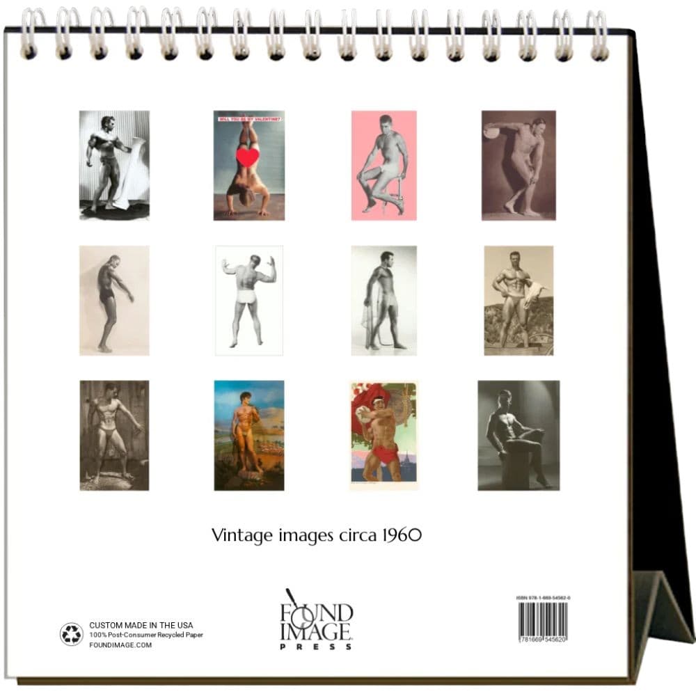 Beefcake 2026 Easel Desk Calendar First Alternate Image