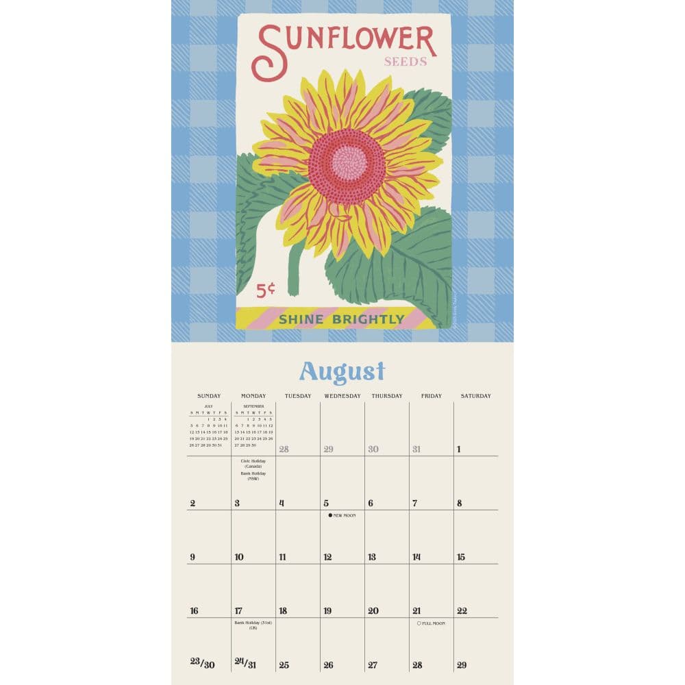 Wild for Flowers 2026 Mini Wall Calendar Third Alternate Image
