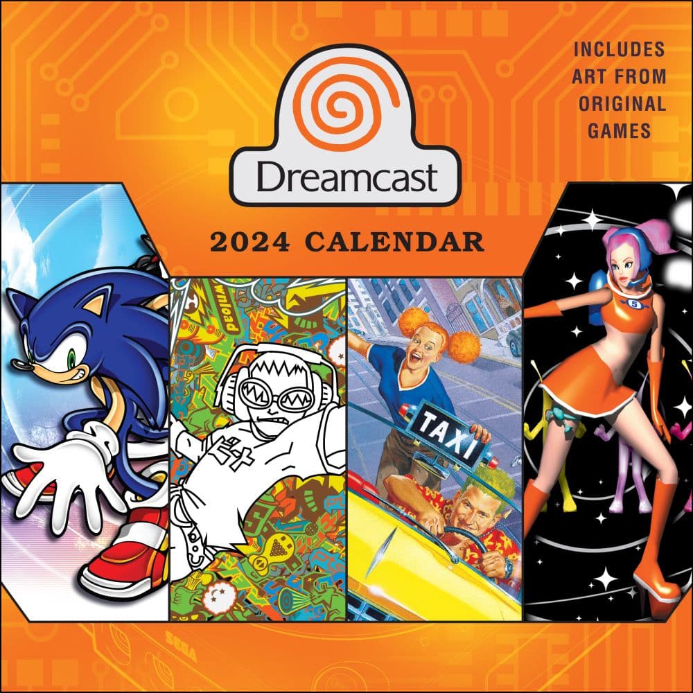 Sega Dreamcast 2024 Wall Calendar Main Product Image width=&quot;1000&quot; height=&quot;1000&quot;