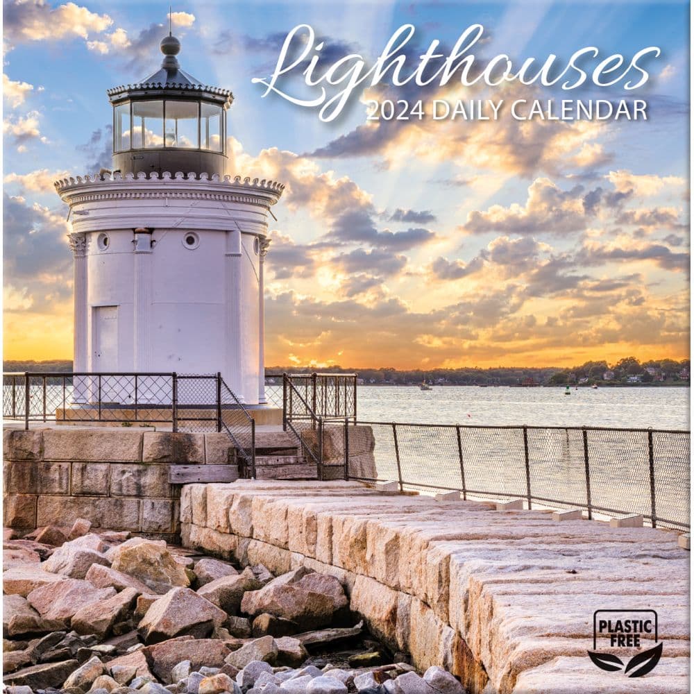 Lighthouses 2025 Desk Calendar