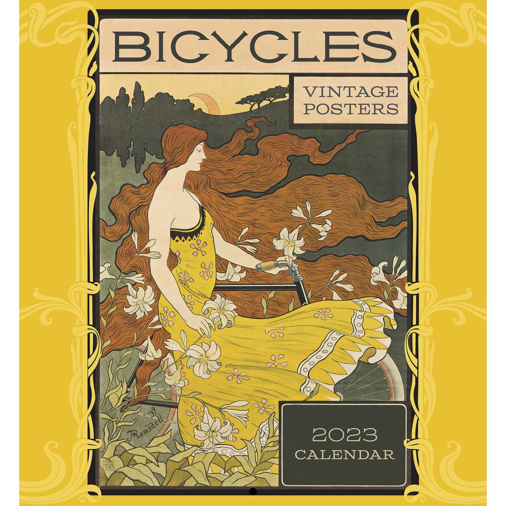 Pomegranate Bicycles Vintage Posters 2023 Wall Calendar