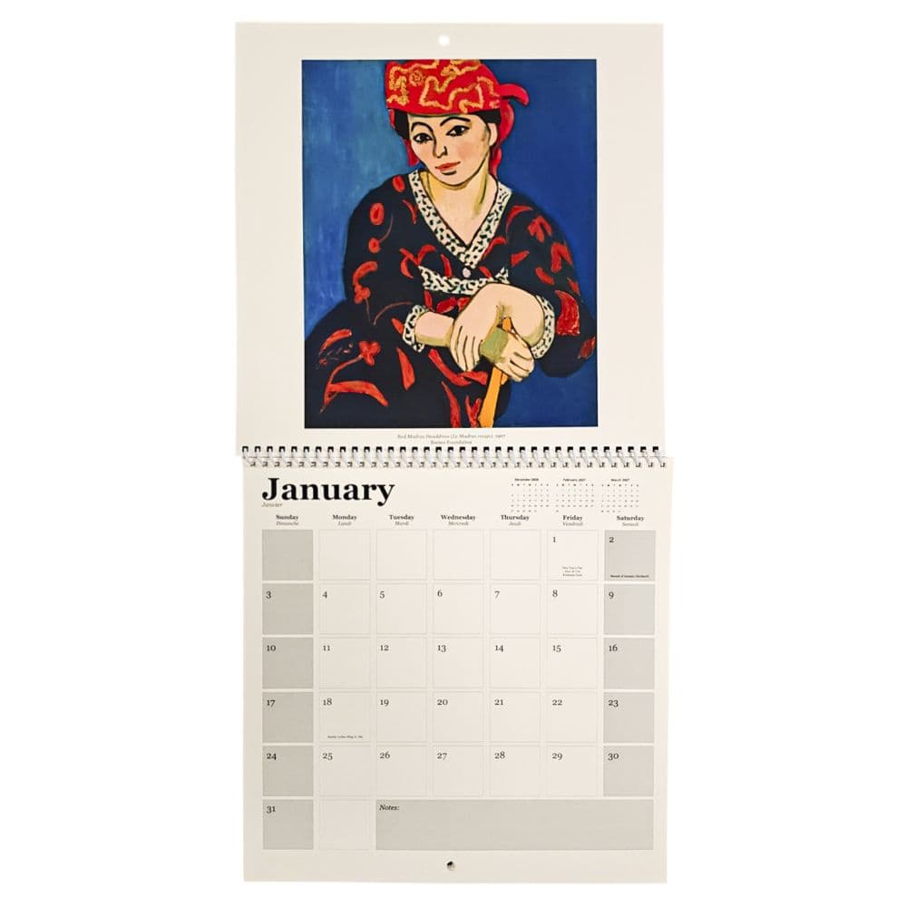 Matisse Square 2027 Wall Calendar Second Alternate Image