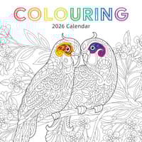 image Colouring Calendar 2026 Wall Calendar Main Image