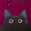 image Black Cat Boo Halloween Card