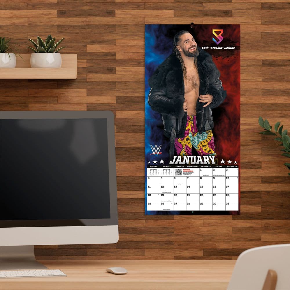 WWE Superstars 2026 Mini Wall Calendar Fifth Alternate Image