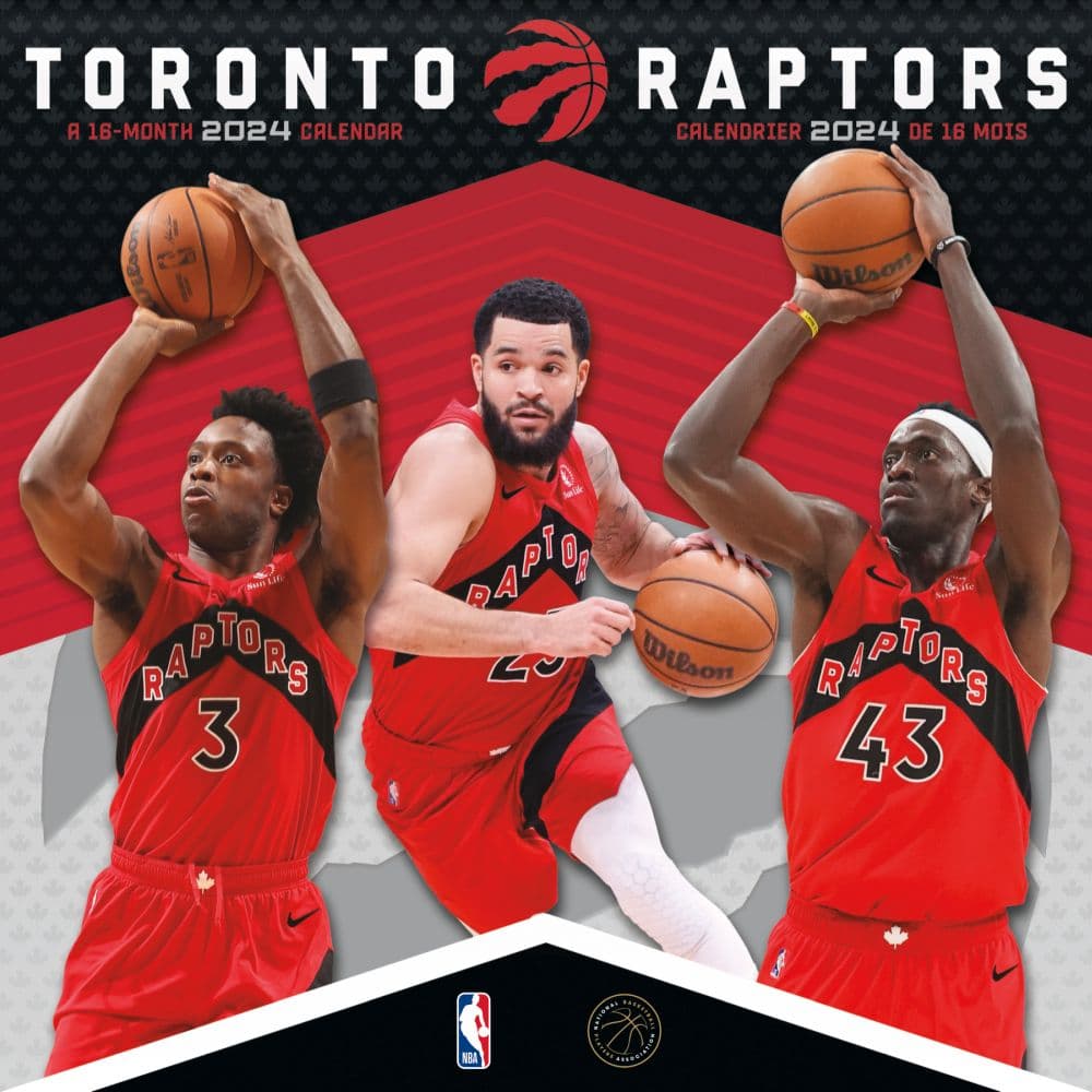 NBA Toronto Raptors 2024 Wall Calendar Main