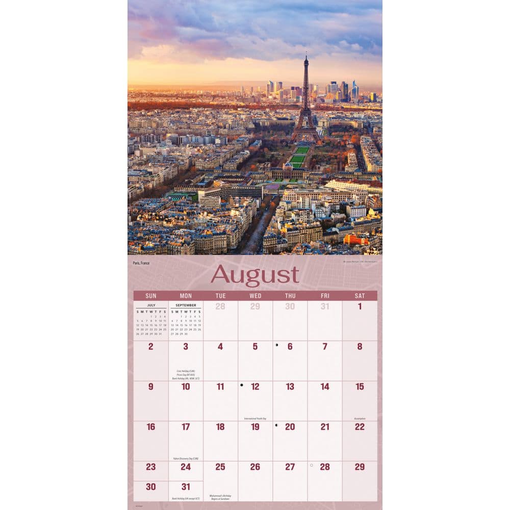 City Skylines 2026 Wall Calendar Third Alternate Image