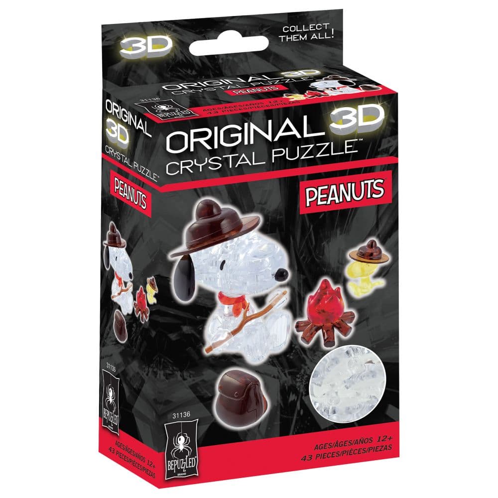 3D Snoopy Campfire Puzzle Sixth Alternate Image