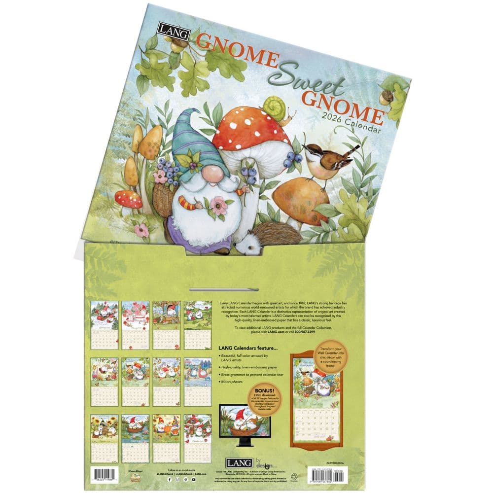 Gnome Sweet Gnome 2026 Wall Calendar by Susan Winget_ALT3