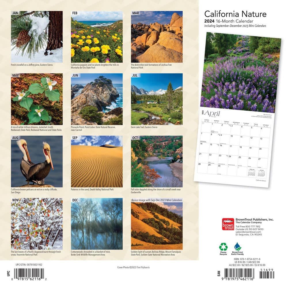 California Nature 2024 Wall Calendar First Alternate  Image width=&quot;1000&quot; height=&quot;1000&quot;