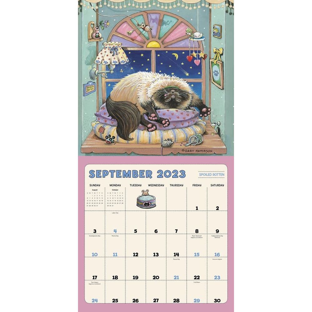 GARY PATTERSON’S CATS 12" x 24" 16 Month 2021 Wall Calendar NEW SEALED 