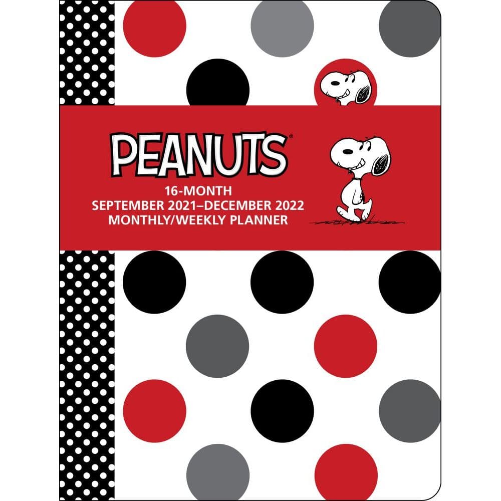 Peanuts 16-Month September 2021-December 2022 Monthly Weekly Planner Calendar